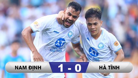  Kết quả Nam Định 1-0 Hà Tĩnh: Chiến thắng mừng cúp vô địch